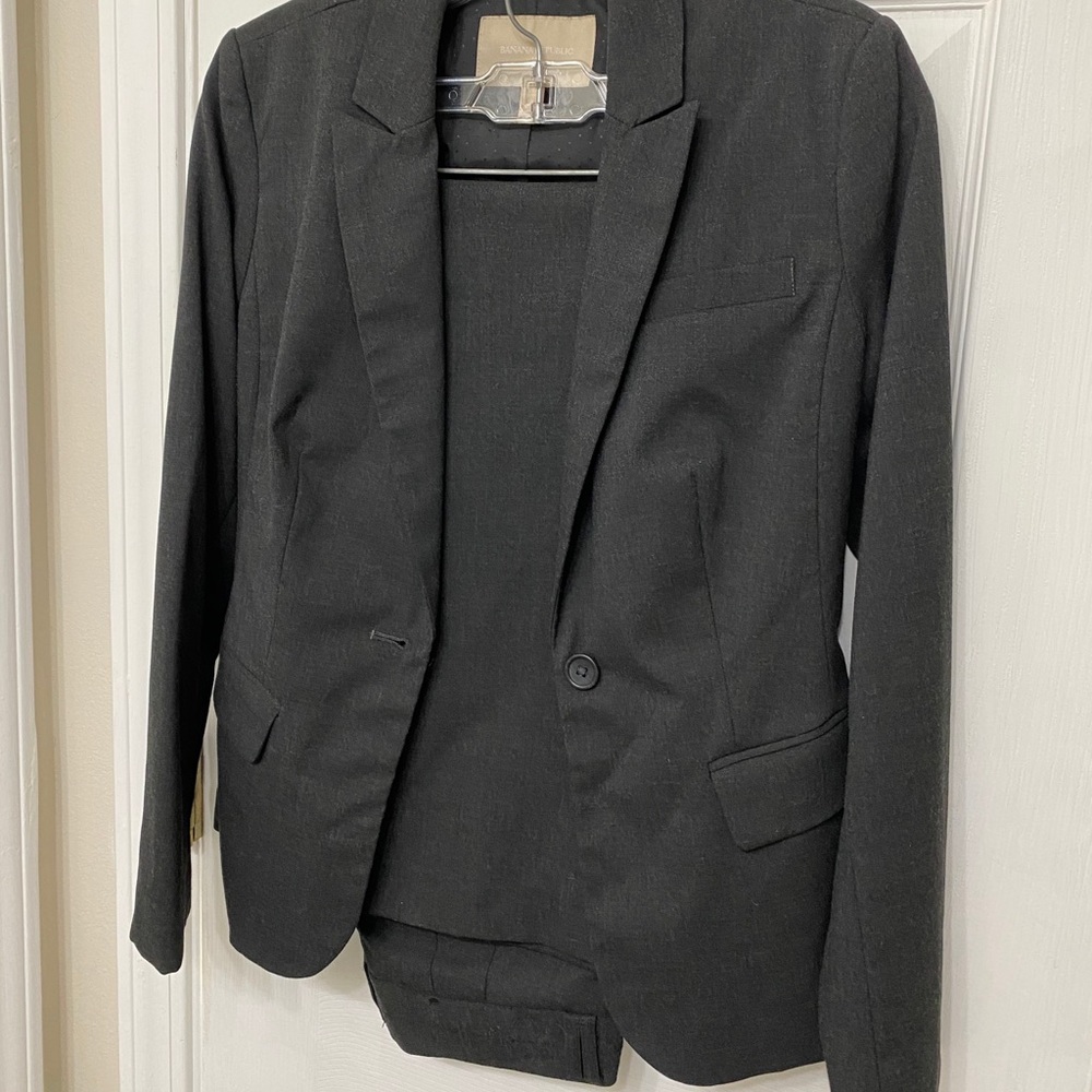 Charcoal Gray Pantsuit